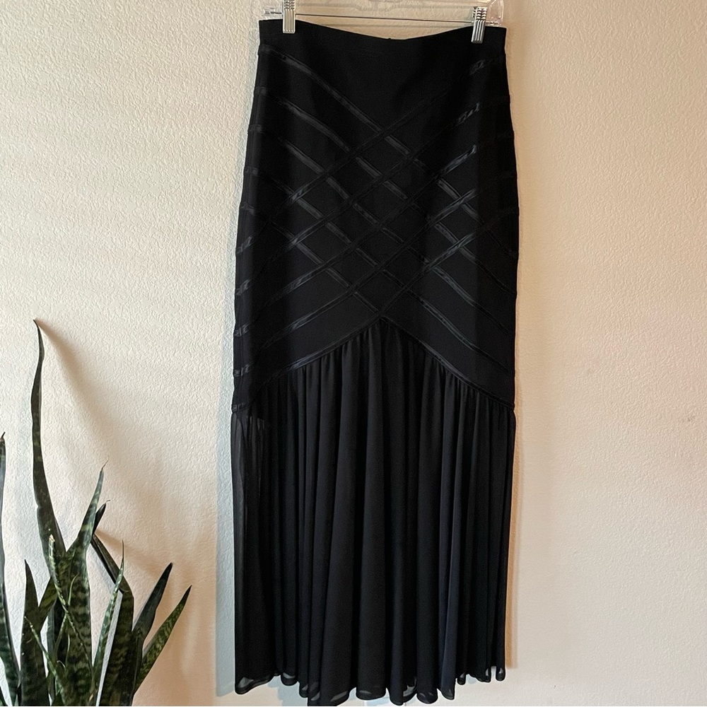 Tadashi Shoji Black Maxi Skirt
